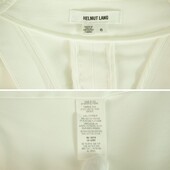 Helmut Lang White Cutout Single Button Front Long Blazer Jacket size 6