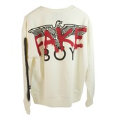 BOY London off white Spray paint Sweatshirt size XS Men's or Boys 12 years old