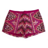 Manoush Ethnic Hippie Magenta Purple Embroidery Shorts Summer Holiday sz 36