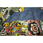 Enny Monaco 100% μεταξωτό Kaftan Style Kimono Sleeves Floral φόρεμα γονάτων - μέγεθος S