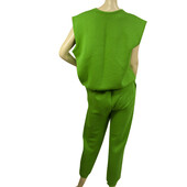 American Vintage Green Sleeveless Top( M/L) Sweat Pants ( S ) Sport Lounge Set