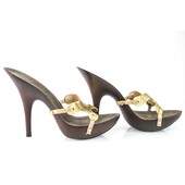 Giuseppe Zanotti Presents these Super Sexy Golden Snakeskin Sandals!sz 36