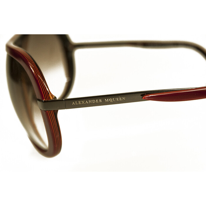 Alexander McQueen AMQ 4077/S Red Aviator Women's Sunglasses