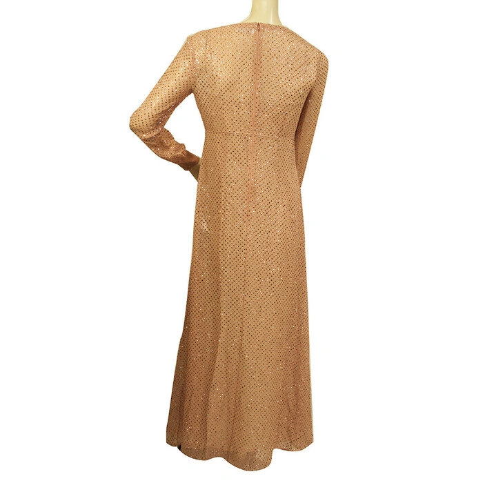 Red Valentino salmon pink silk metallic thread dot longsleeve V neck dress- Sz 40 - Swap Shop Red Valentino salmon pink silk metallic thread dot longsleeve V neck dress- Sz 40 - Swap Shop
