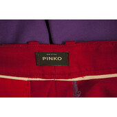 Pinko Purple & Red Straight Leg High Waist trousers pants  ( S )