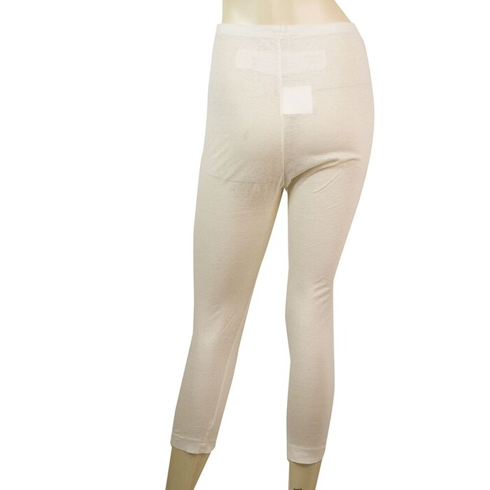 Rundholz Off White Ecru Linen Cotton Leggings Cropped trousers pants size XS