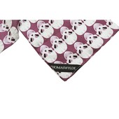 Thomas Wylde Purple with Skulls Print Long Scarf Wrap Foulard