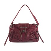 Botkier Burgundy Leather Flap Top Closure Small Shoulder Bag Handbag