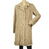 Divertimento Beige Button Front Hairy Polyester Long Cardi Cardigan size 2