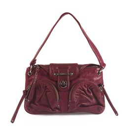 Botkier Burgundy Leather Flap Top Closure Small Shoulder Bag Handbag