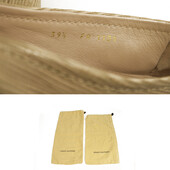 Louis Vuitton Beige epi leather Oxford ballerina ballet flats LV monogram 39,5