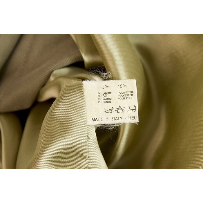 Cerruti 1881 Men's Beige Taupe Raincoat Trench Long Jacket Coat size 52