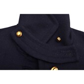 Milly of New York Blue Retro Style Gold Buttons Classy Short Sleeves Coat size 4