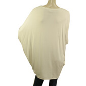 Helmut Lang White Womans Long Dolman Sleeve Relaxed Top - Size M