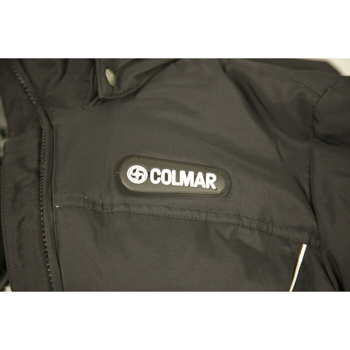 Colmar Black Quilted Ski Winter Hooded Zipper Down Jacket size 42