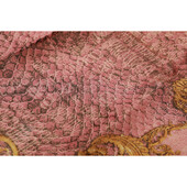 Roberto Cavalli Pink Purple Square Silky Scarf Snake Pattern colorful print, New