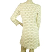 Cotton Broderie Ecru Off White Cover Up Beach Holiday Mini Dress