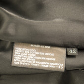 Prada Brown, Beige & Black Tweed Virgin Wool below the knee Coat with bow sz 42