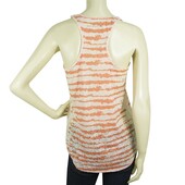 Zadig and Voltaire Delta Burn Tie & Dye Ecaille White Tank Vest Top Size S