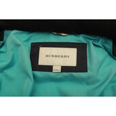 Burberry Black Puffer Removable Hood with Fur Trim Jacket size 14Y XS 164cm tall