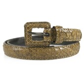 Richard Gampel Genuine Brown snakeskin leather Women's Belt size 70