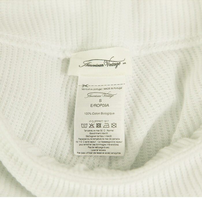 American Vintage White Rib Cotton Tank Top (M) Σορτς Παντελόνι (S) Sport Σετ