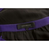 Alexander Wang Black & Purple Spaghetti Straps Mini Dress size 4