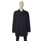 Burberry men's dark blue trench jacket medium length coat size 60