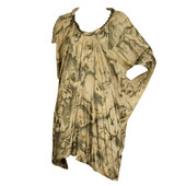 Alexander McQueen ancient gods print mini dress with chain at round collar 40 IT