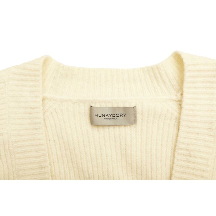 Hunkydory Juliette White Wool Knit Jumper Sweater Dress size S