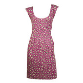 DVF Diane Von Fustenberg Taran Silk Fuchsia White Sleeveless Mini Dress size 4