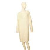 Hunkydory Juliette White Wool Knit Jumper Sweater Dress size S