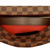 Louis Vuitton Naviglio Ebene Damier Canvas Unisex Messenger Top Flap Zipper Bag