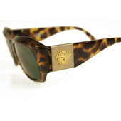 Gianni Versace S95 Vintage Brown Tortoise Gold Tone Medusa Rare Sunglasses