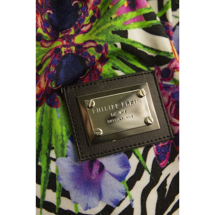 Philipp Plein Multicolor Floral Leggings Elastic Viscose trousers pants XS