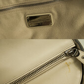 Salvatore Ferragamo cream & yellow leather plus snakeskin tote shopper bag