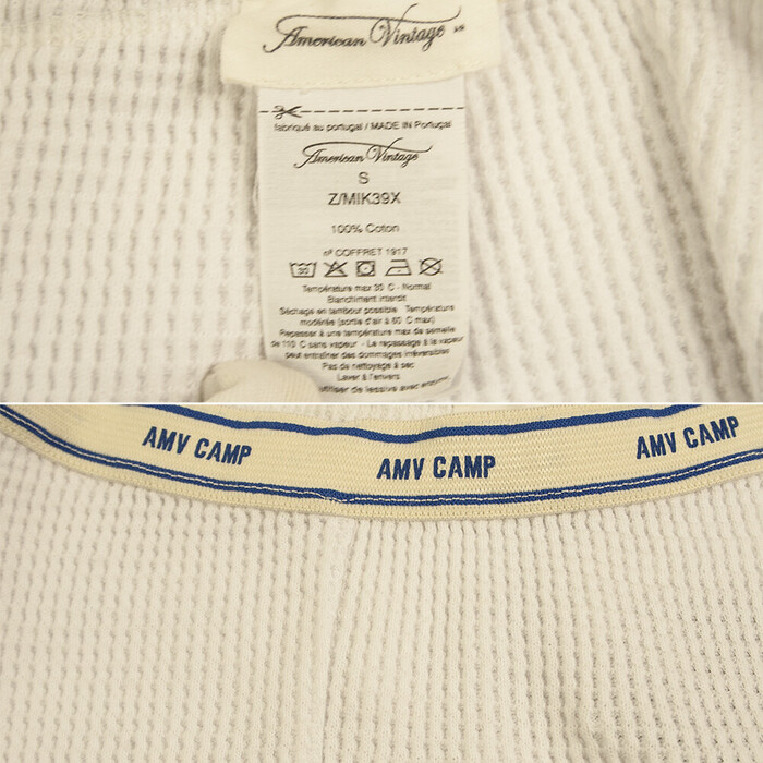 American Vintage White Cotton Top Sweat Pants Sport Lounge Set size S