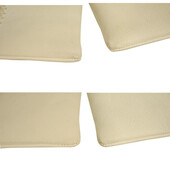Callista Crafts off white leather with brown braided wristlet clutch bag handbag