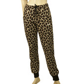 MSGM Animal Leopard Print Hoodie Top Sweat Pants Cotton Lounge Set (S - XS)