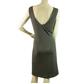 Halston Heritage Gray Sleeveless Twist Knot Knee Length Dress size 6