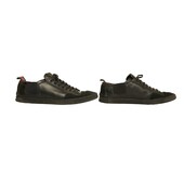 Louis Vuitton Men's Black Leather & Suede Sneakers Trainers Lace Up Shoes size 8