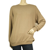 Alo Yoga Brown Beige Top Sweatshirt Sport Lounge Top size XS