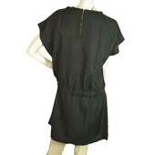 Isabel Marant Etoile Black Cotton Silk Mini Cap Sleeves Dress size 2