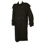 Maura Styled By Claudia Sträter Black Trench Double Breasted  Long Coat size 44