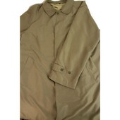 Cerruti 1881 Men's Beige Taupe Raincoat Trench Long Jacket Coat size 52