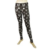 Philipp Plein Black & White Skulls Leggings Elastic Viscose trousers pants XS