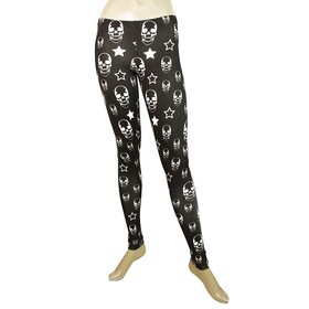 Philipp Plein Black &amp; White Skulls Leggings Elastic Viscose trousers pants XS