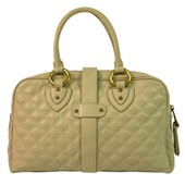 Authentic Marc Jacobs Venetia Quilted Bag in Ivory Leather