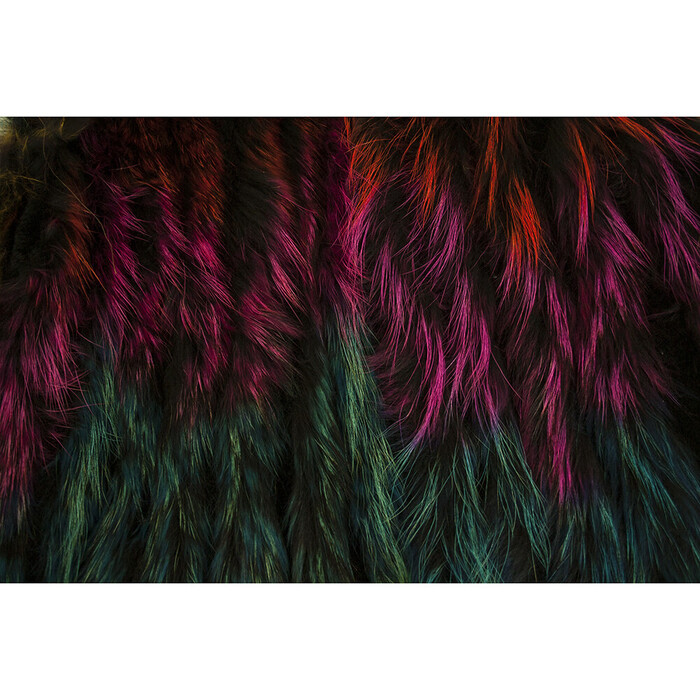 Genuine Rabbit / Marmotte Fur Multicolor Vest Sleeveless Jacket Coat Gillet