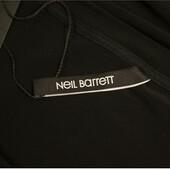 Neil Barrett Black Long Length Sleeveless Style Tank T-Shirt Top Size S